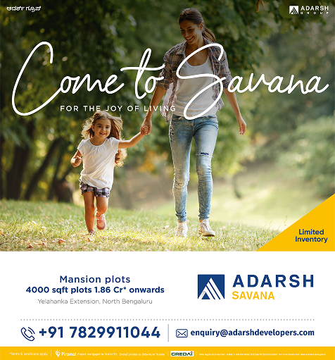Adarsh Group OOH advertisement by Bask Creative — Come to Savana