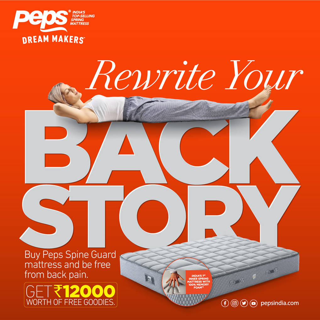 Peps Mattresses Print advertisement by Bask Creative — Rewrite your back story