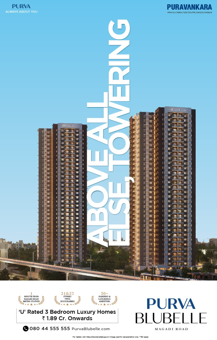Puravankara advertisement by Bask Creative — Above all else, towering