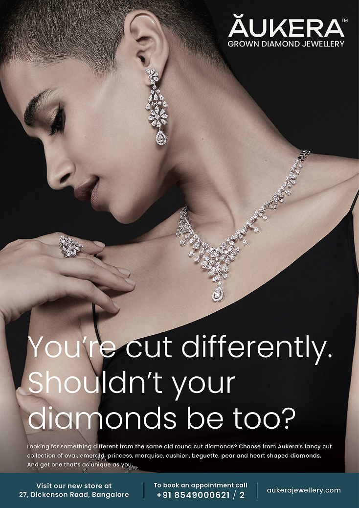 Aukera Print advertisement by Bask Creative — You're cut differently. Shouldn't your diamonds be too?