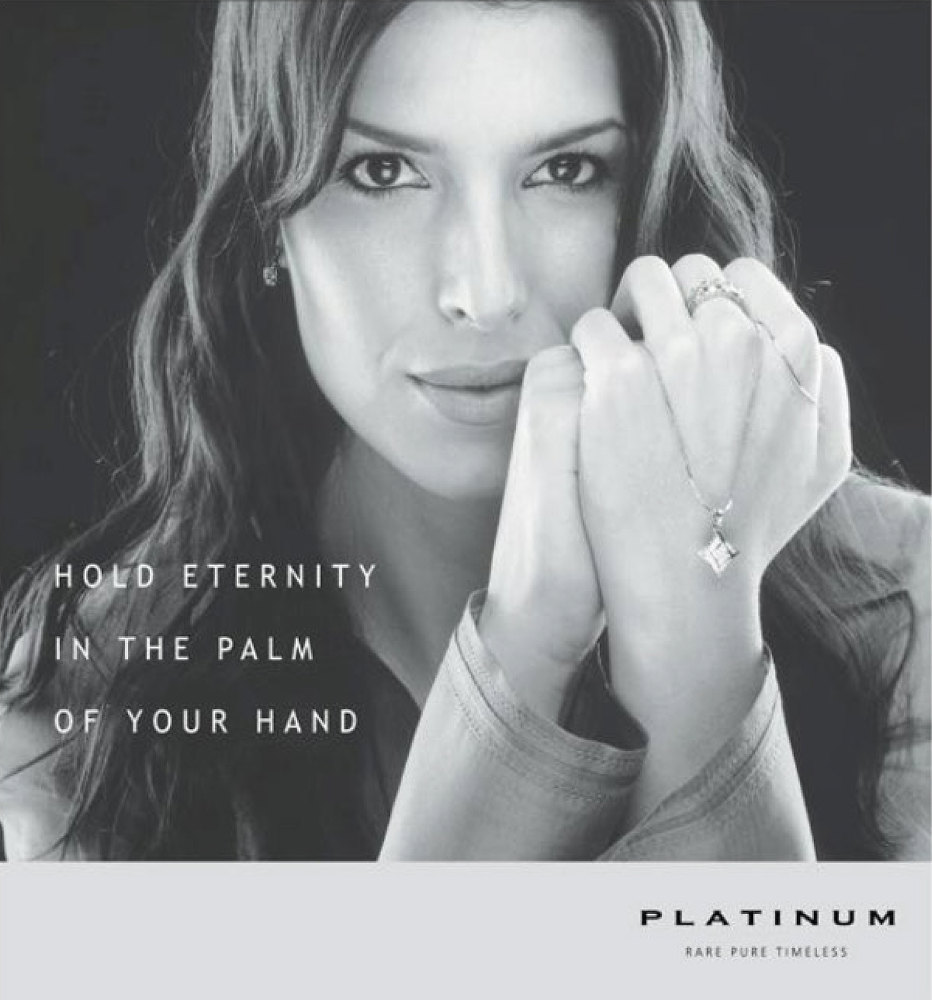 Platinum Guild Print advertisement by Bask Creative — Hold eternity in the palm of your hand