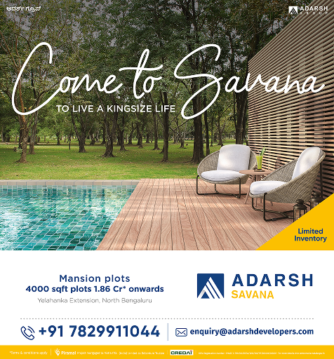 Adarsh Group OOH advertisement by Bask Creative — Come to Savana, the park