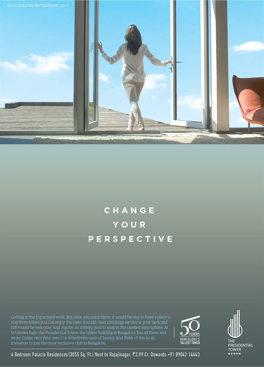 The Presidential Tower Print advertisement by Bask Creative — Change your perspective