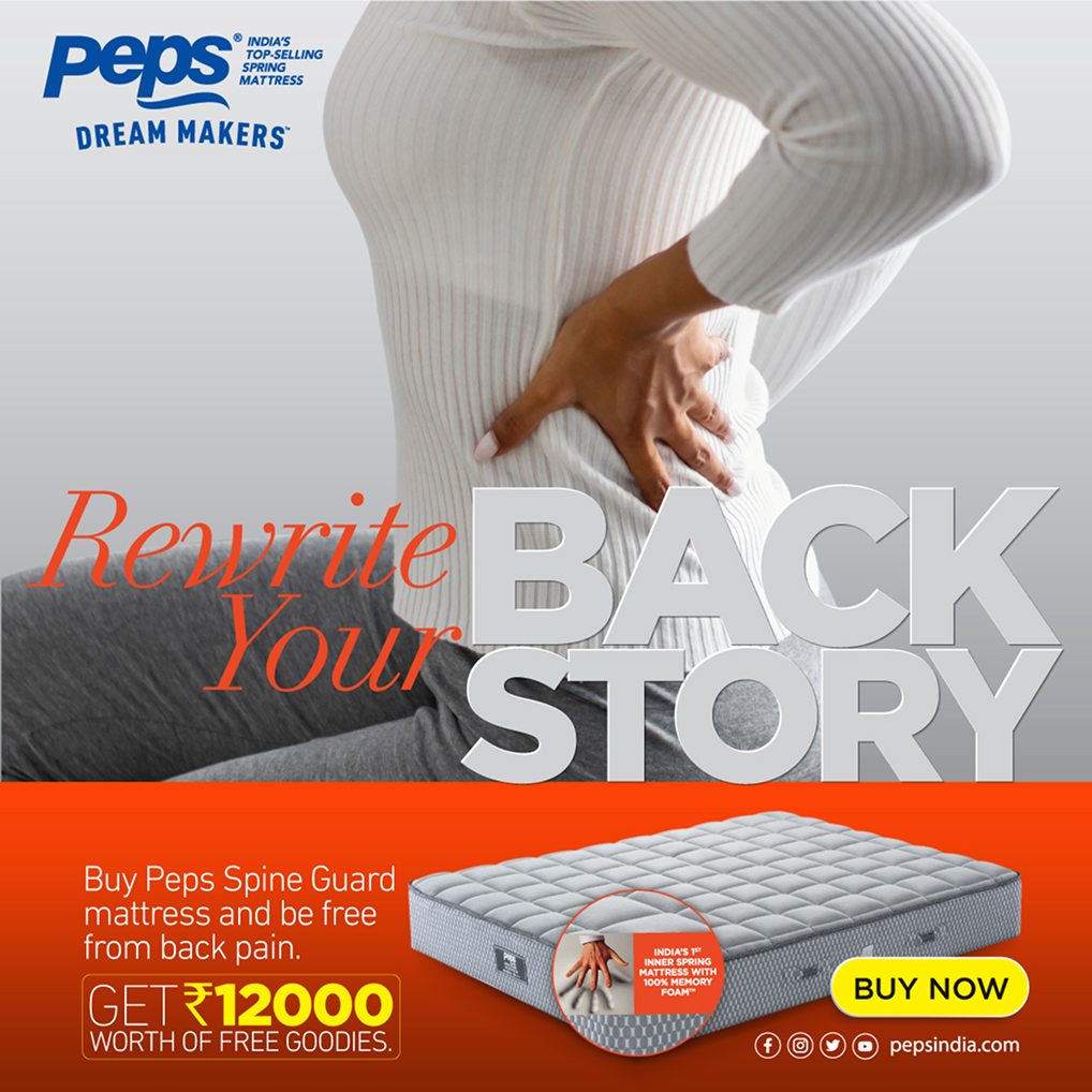 Peps Mattresses Print advertisement by Bask Creative — Rewrite your back story